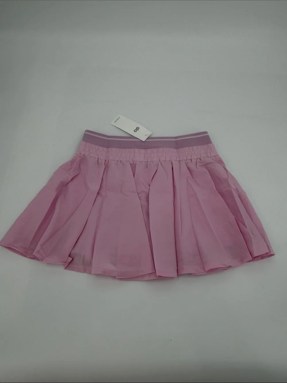 ALO Yoga Pink Active Crop Top & Pleated Skirt Set